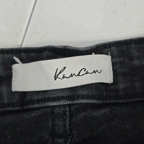Kancan Gris High Rise Super Skinny Jeans button fly black size XL womens 6938 - Picture 8 of 10